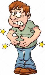 Cartoon stomach ache: векторна графіка, зображення, Cartoon stomach ache  малюнки | Скачати з Depositphotos®