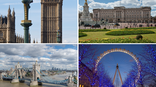 Some famous places of London. 