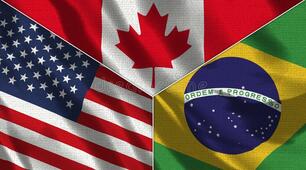 США, Канада, Бразилія