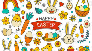 Easter. Letter hunt
