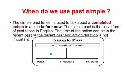 Past simple When do we use past simple