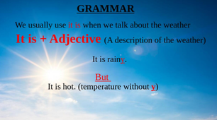 Презентація "The weather. It is..."