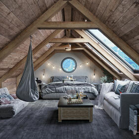 ArtStation - Attic bedroom