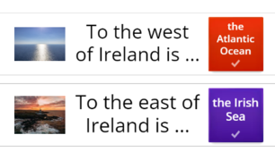 Iнтерактивна вправа. Англійська мова. Вивчення теми "Geographical Outlook". Ireland