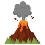Illustration of eruption. Volcano in cartoon style. 4512465 Vector Art at  Vecteezy