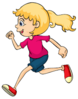 Girl Running clipart transparent - Clipart World