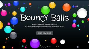 Bouncy Ball. Вимірювання рівня звуку в класі.