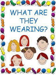 Clothes. What are you wearing - online presentation