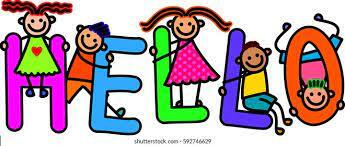 Hello Kids Title Text Stock Illustration 592746629 | Shutterstock