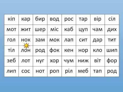 РОЗЧИТКА 1 КЛАС. ТАБЛИЦЯ - YouTube