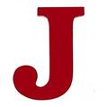 Amazon.com : 8-Inch Wall Hanging Wood Letter J Red : Baby