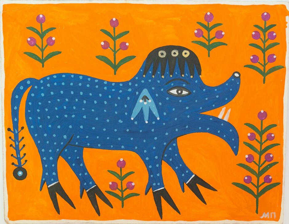Звір ікловатий, 1993 р. Джерело: wikiart.org