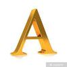 Wall Mural 3d Gold letter "A" - PIXERS.HK