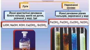 Самостійна робота з теми «Загальна характеристика основ»