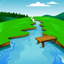 River scene cartoon Stock Vectors, Royalty Free River scene cartoon Illustrations | Depositphotos