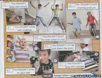 Practice 1 Topic 10 English year 4 worksheet