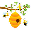 363 Cartoon Of The Bee Hives In Trees Illustrations & Clip Art - iStock