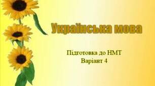 Українська мова. Підготовка до НМТ