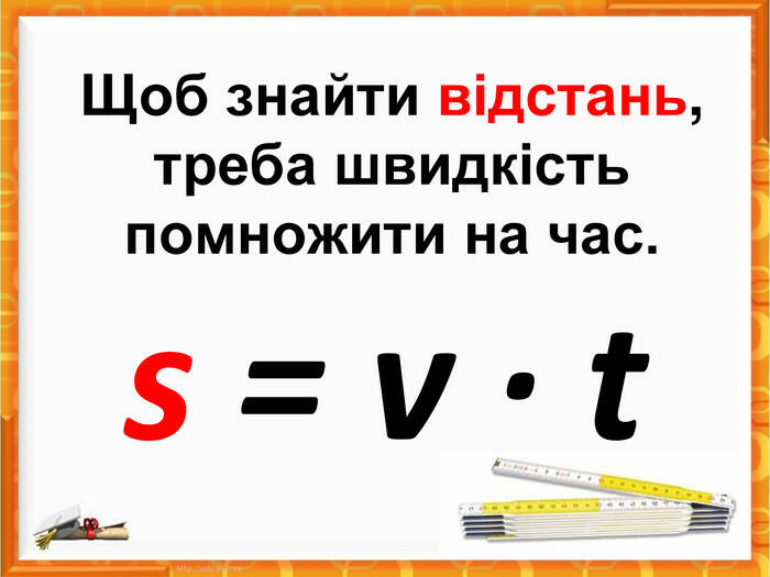 Презентація "Наочні матеріали до тем "Швидкість. Час. Відстань"", 4кл