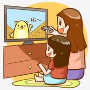 Mother And Daughter Watching Tv Animated Video, Watching Tv, Color, Decoration PNG Transparent Clipart Image and PSD File for Free Download | Imagenes animadas de niños, Gif animados, Imagenes animadas