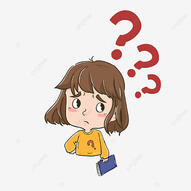 Little Girl With Question Mark Above Head, Confused Clipart, Little Girl, Question Mark PNG Transparent Clipart Image and PSD File for Free Download