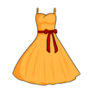 Summer beach dress with a bow at the waist Cartoon style vector illustration isolated 2511534 Vector Art at Vecteezy