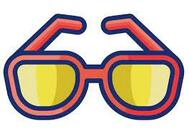 Sun glasses cartoon vector free download