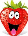 Strawberry Fruit Cartoon | Cartoon Strawberry clip art | Идеи для поделок, Ремесла, Смешной фрукт