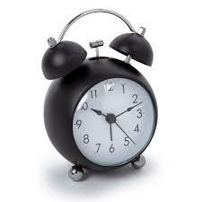 Truu Design Classic Retro Metal Desktop Bell Alarm Clock, 3.5"L x 2.75"W x 5.25H, Black | The Home Depot Canada