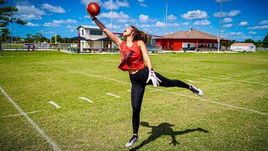 MY GF CAN CATCH BETTER THAN ODELL BECKHAM JR.. (ROUTE TREE CHALLENGE) - YouTube
