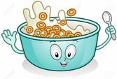 Illustration Of A Breakfast Character With Milk And Cereal Stock Photo, Picture And Royalty Free Image. Image 8268628.