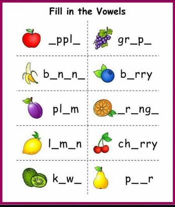 Spelling online exercise for Grade 1