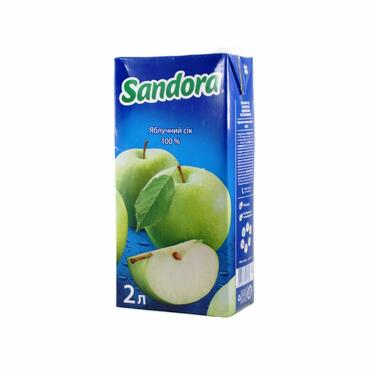 Сік Sandora яблучний 2л 10326576 - купити в Києві, Краща ціна на соки та нектари - каталог інтернет-магазину Office-Mix