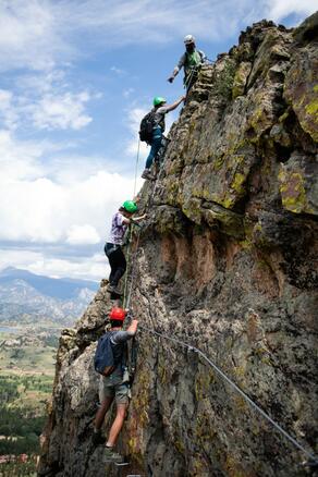 Estes Park via ferrata: Cloud Ladder is steepest in U.S.