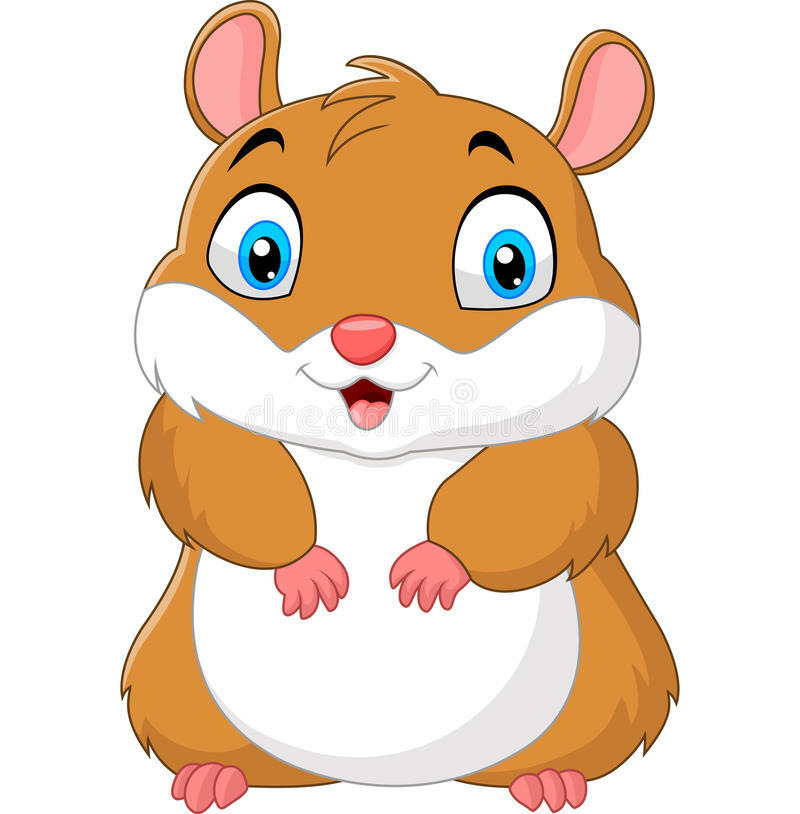 Cute hamster cartoon stock vector. Illustration of tooth - 76553179
