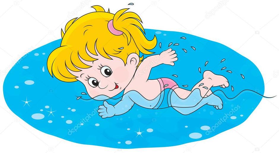 Girl swimming Stock Vector Image by ©AlexBannykh #40884113