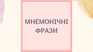Ілюстрації на тему «Мнемонічні фрази». Фонетика