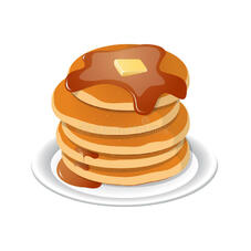 Fresh Tasty Hot Pancakes with Sweet Maple Syrup. Cartoon Icon Stock Vector - Illustration of honey, american: 87990155