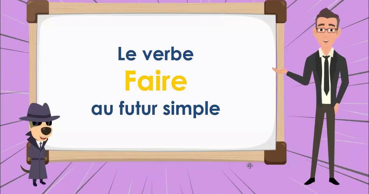 Verbe Faire Au Future Simple