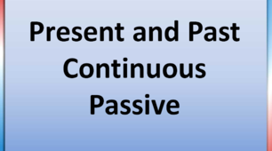 Презентація "The Present and Past Continuous Passive"