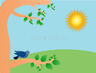 Sunny day stock vector. Illustration of weather, graphics - 25705312