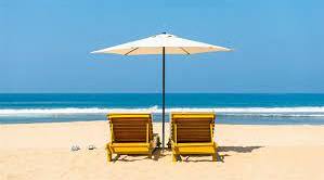 At the beach