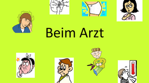Текст для розвитку монологічного мовлення « Beim Arzt »