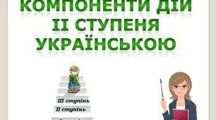 Компоненти дій ІІ степеня