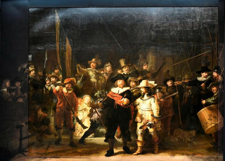 Картині Рембрандта "Нічна варта" вперше за 300 років повернули оригінальний вигляд | Новини Еспресо