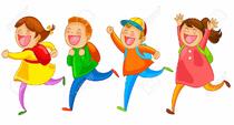 School Kids Running Happily Royalty Free SVG, Cliparts, Vectors, And Stock Illustration. Image 20744289.