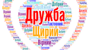 Хмара слів до теми : "Дружба"