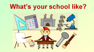 Презентація на тему "What's your school like?" для 8 класу