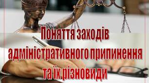 Презентація на тему "Поняття заходів  адміністративного припинення  та їх різновиди"