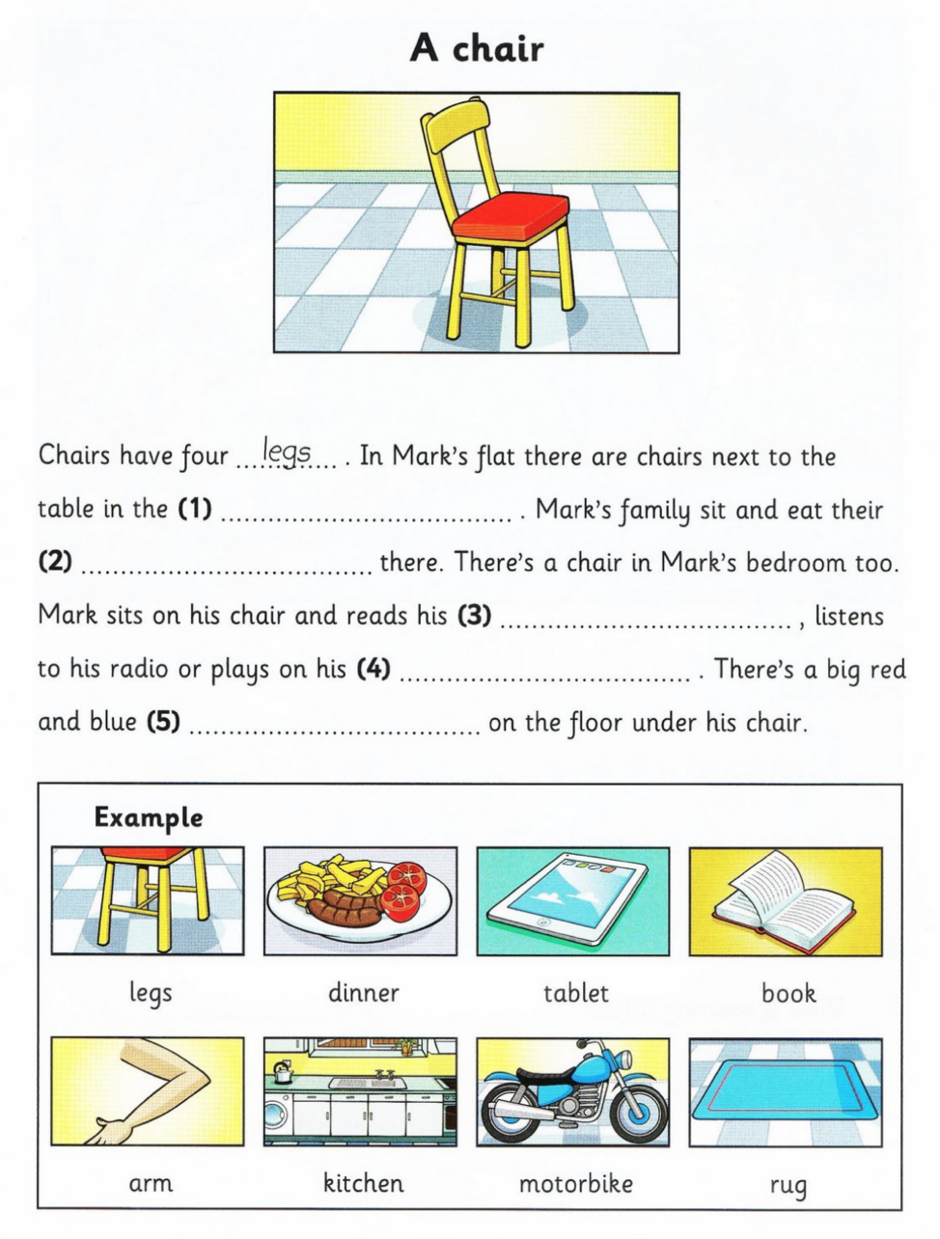 Reading and comprehension. YLE Starters Part 4 Тест на 8 запитань
